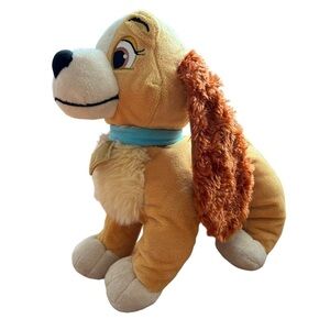 Disney‎ Lady And The Tramp Plush Toy Stuffed Animal 11” Dog Cocker Spaniel